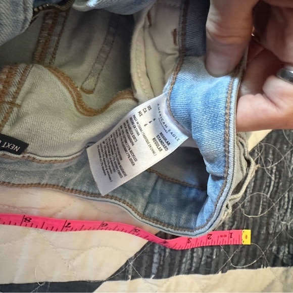 American Eagle Jeggings Distressed Light Blue - Picture 4 of 5